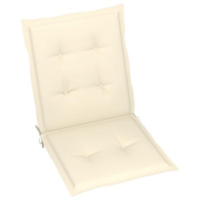 vidaXL Garden Lowback Chair Cushions 6 pcs Cream 39.4"x19.7"x1.2" Oxford Fabric Image 2