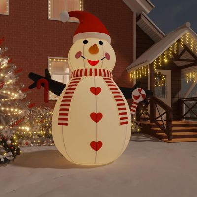 vidaXL Inflatable Snowman with LEDs 15 ft Image 1