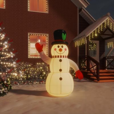 vidaXL Inflatable Snowman with LEDs 4 ft Image 1