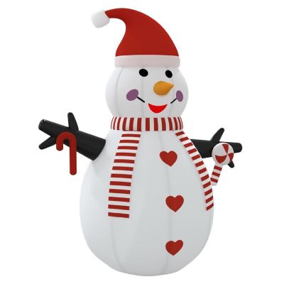 vidaXL Inflatable Snowman with LEDs 8 ft Image 3