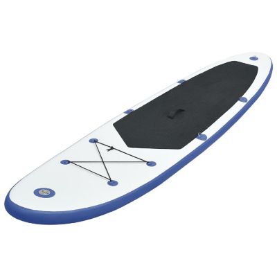 vidaXL Inflatable Stand Up Paddleboard Set Blue and White Image 2