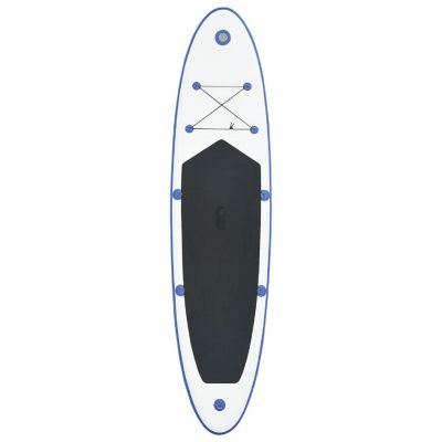 vidaXL Inflatable Stand Up Paddleboard Set Blue and White Image 3