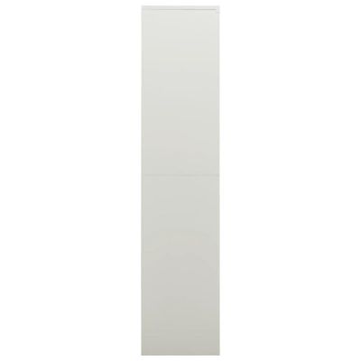 vidaXL Locker Cabinet Light Gray 35.4"x15.7"x70.9" Steel Image 3