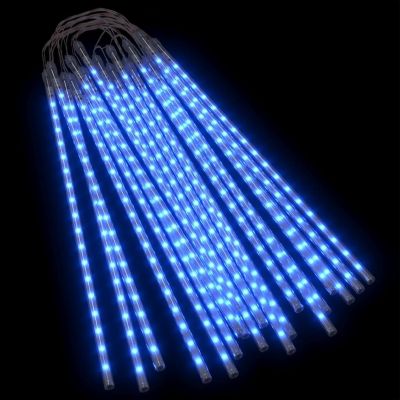 vidaXL Meteor Lights 20 pcs 2 ft Blue 720 LEDs Indoor Outdoor Image 1