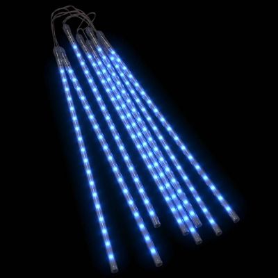 vidaXL Meteor Lights 8 pcs 2 ft Blue 288 LEDs Indoor Outdoor Image 1