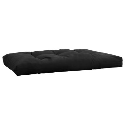 vidaXL Pallet Cushion Black 47.2"x31.5"x4.7" Fabric Image 3
