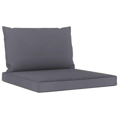 vidaXL Pallet Sofa Cushions 2 pcs Anthracite Fabric Image 2