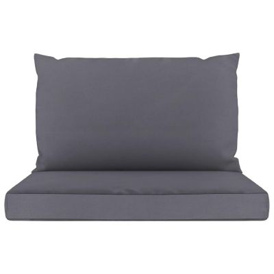 vidaXL Pallet Sofa Cushions 2 pcs Anthracite Fabric Image 3