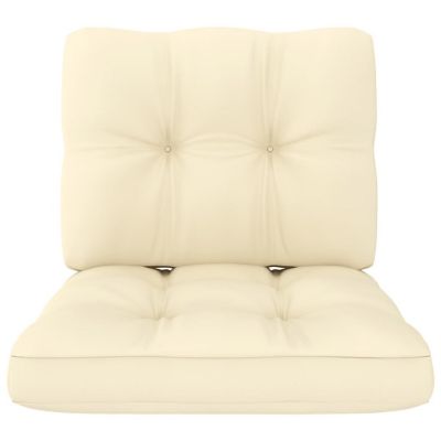 vidaXL Pallet Sofa Cushions 2 pcs Cream pallet sofa cushion Image 3