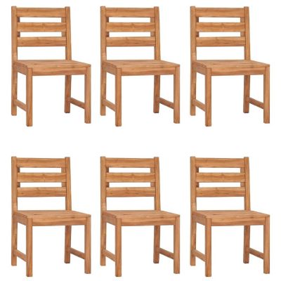 vidaXL Patio Chairs 6 pcs Solid Wood Teak Image 1