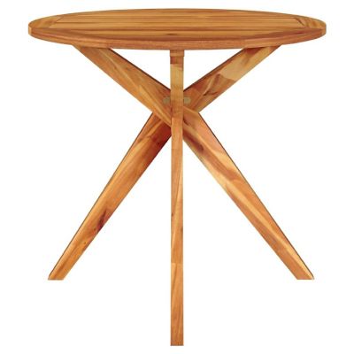vidaXL Patio Table 33.5"x33.5"x29.5" Solid Wood Acacia Image 3