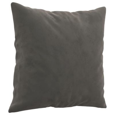 vidaXL Throw Pillows 2 pcs Dark Gray 15.7"x15.7" Velvet Image 2