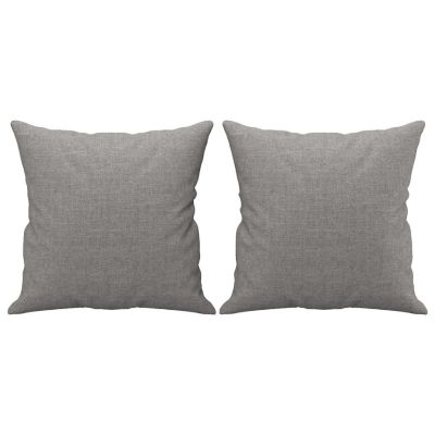 vidaXL Throw Pillows 2 pcs Light Gray 15.7"x15.7" Fabric Image 1