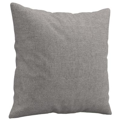 vidaXL Throw Pillows 2 pcs Light Gray 15.7"x15.7" Fabric Image 2