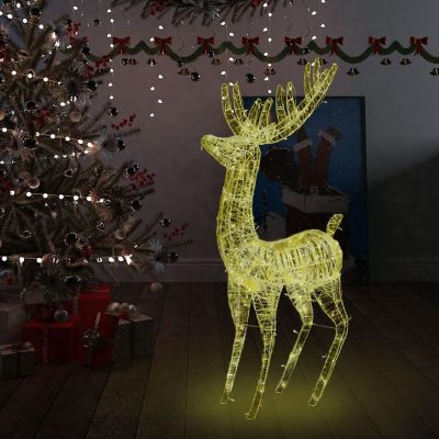 vidaXL XXL Acrylic Christmas Reindeer 250 LED 6 ft Warm White Image 1