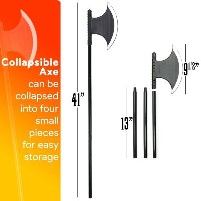 Viking Medieval Costume Axe - Grim Reaper Executioner Fake Blade Costume Battle Axe Image 1