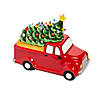 Vintage Truck with LED Christmas Tree Cookie Jar Image 3