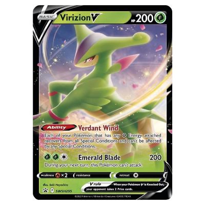 Virizion V Pokemon TCG Collection Box Booster Packs Trading Card Game Foil Cards Image 3