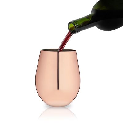 Viski Copper Stemless Wine Glasses by Viski Image 2