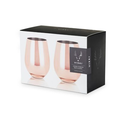 Viski Copper Stemless Wine Glasses by Viski Image 3