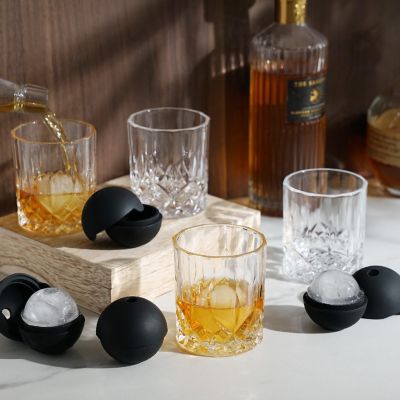Viski Liquor Glass and Ice Sphere Box, 9 Oz Set of 8 Image 1
