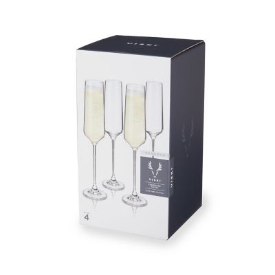 Viski Reserve European Crystal Champagne Flutes by Viski Image 3