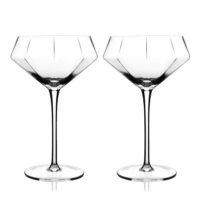 Viski Seneca Diamond Martini Glasses by Viski Image 2