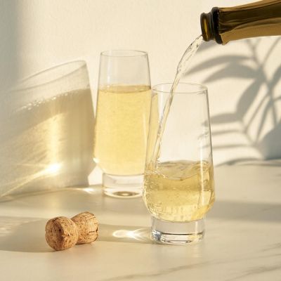 Viski Weighted Stemless Champagne Flutes by Viski Image 2