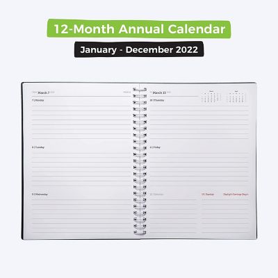 WallDeca 2024 Annual Weekly Planner, A4 Full Paper Size Image 2