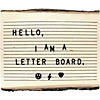 Walnut Hollow Letter Board Natural Bark Edge With Letters Image 1