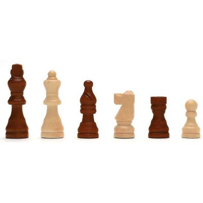 WE Games Classic Staunton Wood Chess Set - 12 in. Board, 2.75 in. King Image 2
