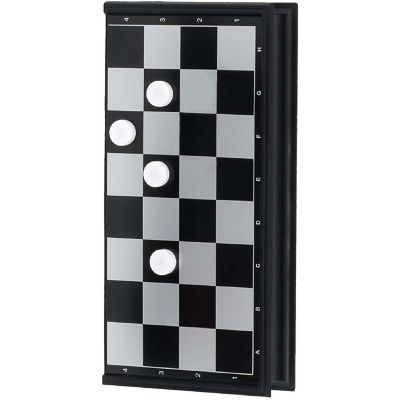 WE Games Foldable Travel Magnetic Checkers Set Image 2