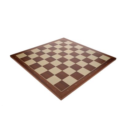 WE Games Mahogany Stained Wooden Chess Board, Algebraic Notation, 21.25 in. Image 3
