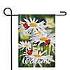 Welcome Ladybug and Daisey Outdoor Garden Flag 12.5" x 18" Image 1
