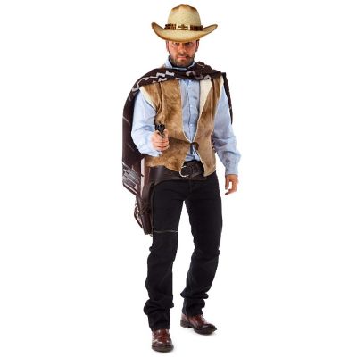 Western Straw Cowboy Hat - Straw Woven Cow Boy Hats Costume Accessories - 1 Piece Image 2