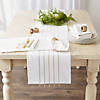 White And Stone Stripe Tassel Placemat (Set Of 4) Image 3