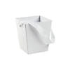 White Candy Buckets with Ribbon Handle - 6 Pc. Image 1