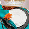 White Flair Plastic Dinnerware Value Set (36 Dinner Plates + 36 Salad Plates) Image 4