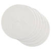White Floral Woven Round Placemat Set/6 Image 1