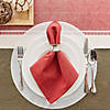 White Floral Woven Round Placemat Set/6 Image 4