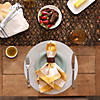 White Round Pvc Doubleframe Placemat 6 Piece Image 3