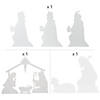 White Silhouette Nativity Yard Set - 7 Pc. Image 1