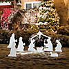 White Silhouette Nativity Yard Set - 7 Pc. Image 2
