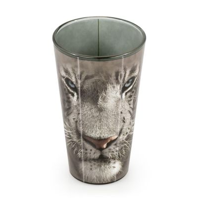 White Tiger Collectible Animal Print Glass  White Tiger 16-Ounce Pint Glass Image 1