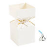 White Vertical Square Hourglass Favor Boxes - 12 Pc. Image 1