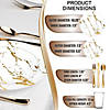 White with Gold Marble Stroke Round Disposable Plastic Dinnerware Value Set (60 Settings) Image 1