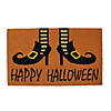 Wicked Witch Shoes "Happy Halloween" Coir Doormat 18" x 30" Image 1
