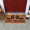 Wicked Witch Shoes "Happy Halloween" Coir Doormat 18" x 30" Image 2