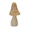 Wicker Mushroom Decor (Set Of 3) 6"H, 6.75"H, 8.25"H Resin Image 2
