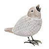 Wicker Standing Bird Figurine (Set Of 2) 4.5"H, 5.25"H Resin Image 1